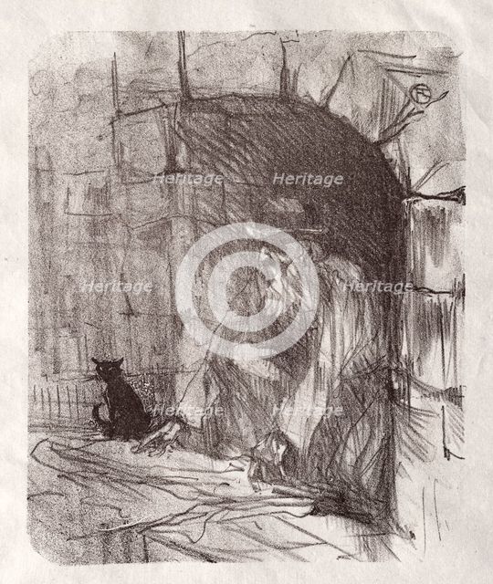 Au pied du Sinaï: Une Arrière-boutique à Cracovie, 1898. Creator: Henri de Toulouse-Lautrec (French, 1864-1901).