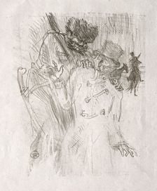Au pied du Sinaï: Arrestation de Schlomé Fuss, 1898. Creator: Henri de Toulouse-Lautrec (French, 1864-1901)