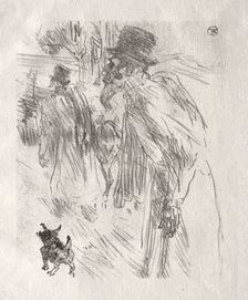 Au pied du Sinaï: Les Juifs Polonais, Carlsbad, 1898. Creator: Henri de Toulouse-Lautrec (French, 1864-1901)