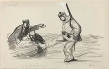 Au Piree. - Le depart des boches., c. 1914/1919. Creator: Jean Louis Forain
