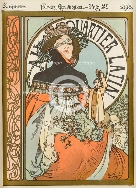Au Quartier Latin , 1898. Creator: Mucha, Alfons Marie (1860-1939).
