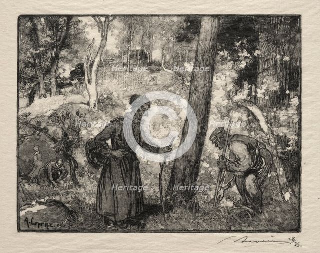 Au Rocher Bernard. Creator: Auguste Louis Lepère (French, 1849-1918).