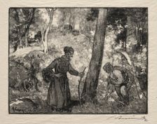 Au Rocher Bernard. Creator: Auguste Louis Lepère (French, 1849-1918)