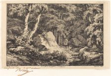 Au ravin de la faille, Auvergne (The Ravine at Auvergne), 1846. Creator: Eugene Blery