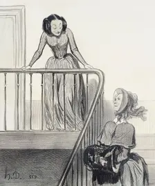 Au revoir, Ophélia!.., 1844. Creator: Honore Daumier