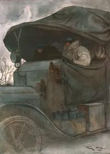 Au Volant 1918. Creator: Georges Bertin Scott