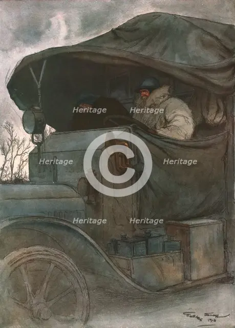 'Au Volant', 1918. Creator: Georges Bertin Scott.