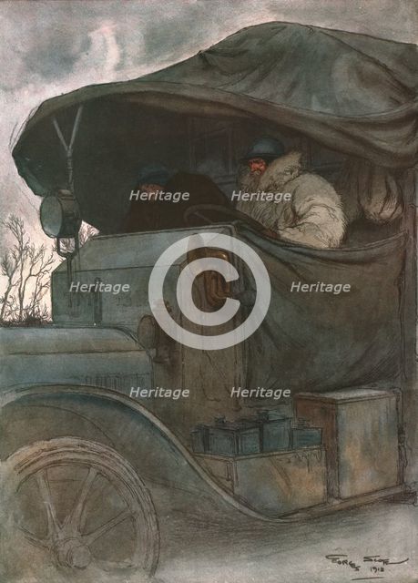 'Au Volant', 1918. Creator: Georges Bertin Scott.