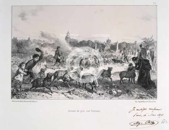 'Autant de pris de l'ennemi', Franco-Prussian War, 1870 (1872). Artist: Auguste Bry