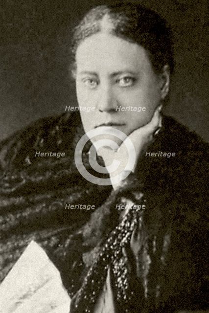 Author and founder of Theosophy Helena Blavatsky (1831-1891), 1860s.