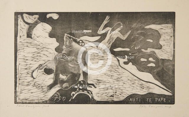 Auti Te Pape, 1868-94; Printed 1921. Creator: Paul Gauguin.