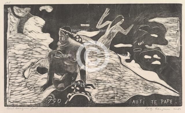 Auti Te Pape, 1893-94. Creator: Paul Gauguin.