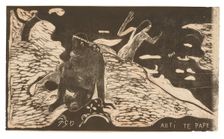 Auti te pape (Women at the River), from the Noa Noa Suite, 1893/94. Creator: Paul Gauguin