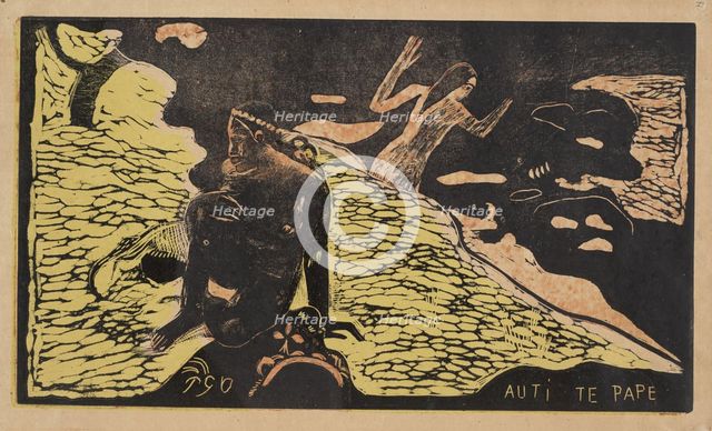 Auti Te Pape (Women at the River) From the Series Noa Noa, 1893-1894. Artist: Gauguin, Paul Eugéne Henri (1848-1903)