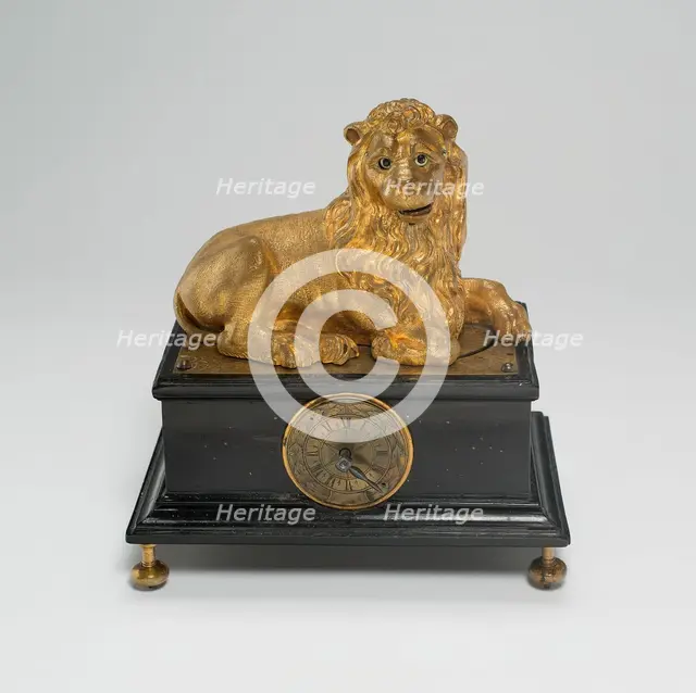 Automaton Clock in the Shape of a Lion, Germany, c. 1630. Creator: Unknown.