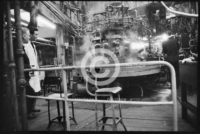 Automatic glass blowing machine, Wear Flint Glass Works, Alfred Street, Millfield, Sunderland, 1961. Creator: Eileen Deste.