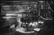 Automatic glass blowing machine, Wear Flint Glass Works, Alfred Street, Millfield, Sunderland, 1961. Creator: Eileen Deste