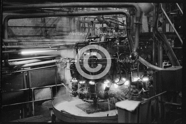 Automatic glass blowing machine, Wear Flint Glass Works, Alfred Street, Millfield, Sunderland, 1961. Creator: Eileen Deste.