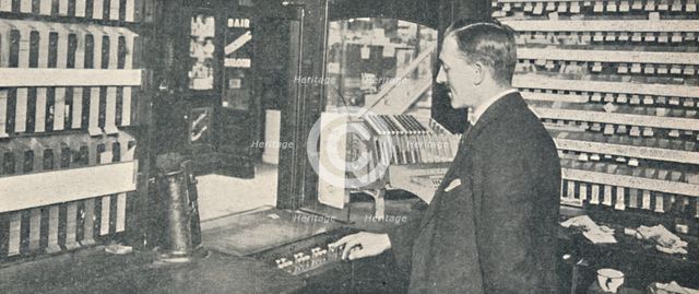 'Automatic Ticket and Change Machines at Westminster', 1926. Artist: Unknown.