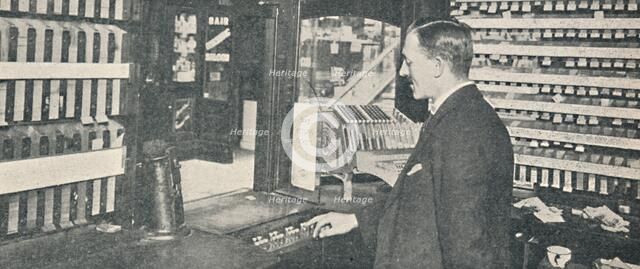 'Automatic Ticket and Change Machines at Westminster', 1926. Artist: Unknown.