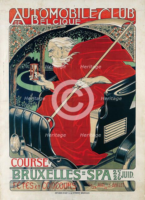 Automobile Club Belgique. Course Bruxelles - Spa, 1898. Creator: Gaudy, Georges (1872-1940).