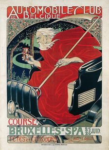 Automobile Club Belgique. Course Bruxelles - Spa, 1898. Creator: Gaudy, Georges (1872-1940)