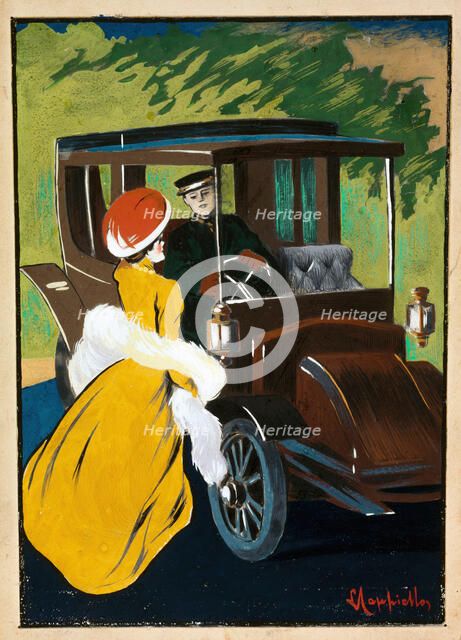 Automobiles Charron , c. 1906. Creator: Cappiello, Leonetto (1875-1942).