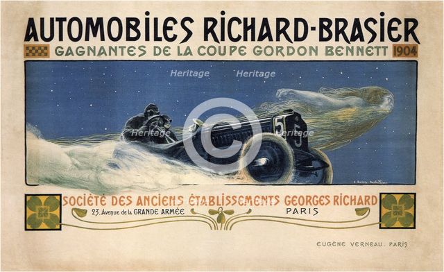 Automobiles Richard-Brasies, 1904. Artist: Bellery-Desfontaines, Henri Jules Ferdinand (1867-1909)
