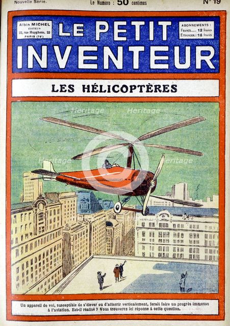 Autogiro, designed by Spanish engineer Juan de la Cierva, 1928. Creator: Unknown.