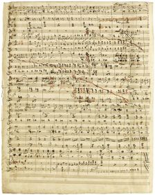Autograph manuscript of Das Liebesmahl der Apostel, 1843