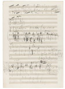 Autograph manuscript of the Orchestral Suite No. 2 in C major, Op. 53, 1883