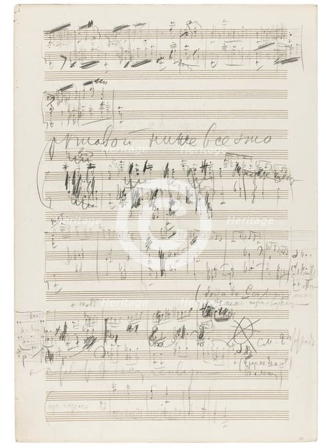 Autograph manuscript of the Orchestral Suite No. 2 in C major, Op. 53, 1883.