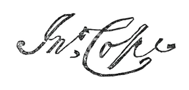 Autograph of Sir John Cope, 1845. Creator: Unknown.