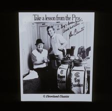 Autographed Ben Crenshaw advertisement for golf equipment, c1970s. Creator: Unknown