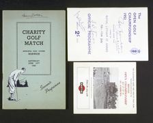 Autographed golf programmes, 1940-1955