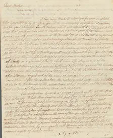 Autographed letter from James Ramsay to Catherine Macaulay, 1774-07. Creator: James Ramsay