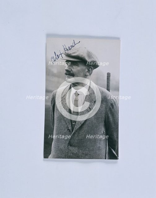 Autographed postcard of Alex Herd, British, c1920. Creator: Unknown.