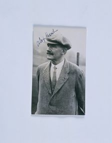 Autographed postcard of Alex Herd, British, c1920. Creator: Unknown