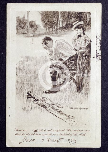 Autographed print, 1909. Creator: Unknown.