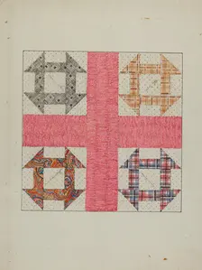 Autographed Quilt, c. 1940. Creator: Margaret Linsley