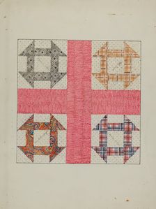 Autographed Quilt, c. 1940. Creator: Margaret Linsley