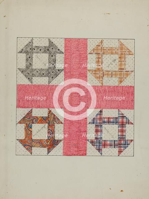 Autographed Quilt, c. 1940. Creator: Margaret Linsley.