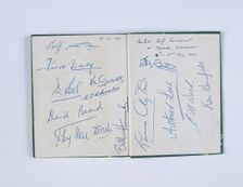 Autographs of 24 golfers, "In Praise Of Golf", 1953. Creator: Unknown