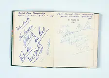 Autographs of golfers, "In Praise Of Golf", 1958. Creator: Unknown