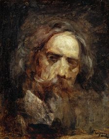 Autoportrait, Autumn 1874. Creator: Jean-Baptiste Carpeaux
