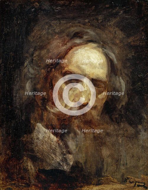 Autoportrait, Autumn 1874. Creator: Jean-Baptiste Carpeaux.