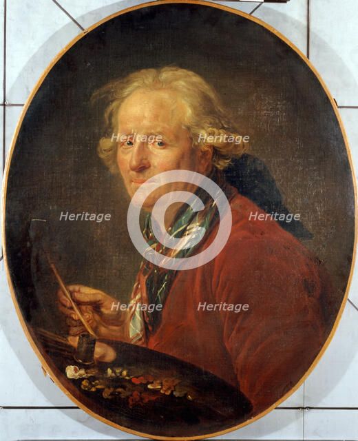 Autoportrait de Nicolas-Bernard Lépicié (1735-1784), . Creator: Nicolas Bernard Lepicie.