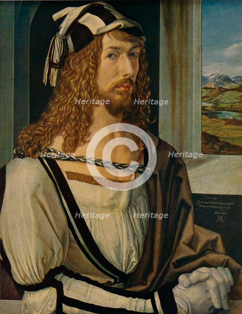 'Autorretrato', (Self-portrait), 1498, (c1934). Artist: Albrecht Durer.