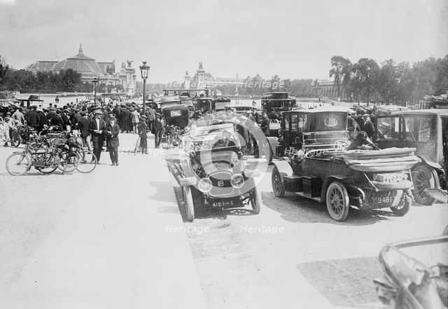 Autos requisitioned, Paris, between c1914 and c1915. Creator: Bain News Service.