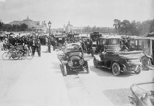 Autos requisitioned, Paris, between c1914 and c1915. Creator: Bain News Service